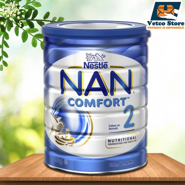 Sữa Bột Nestle Nan Comfort 2 800g cho bé từ 6 - 12 tháng tuổi